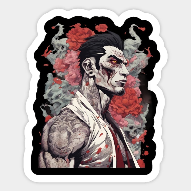 Zombies in China Sticker by animegirlnft